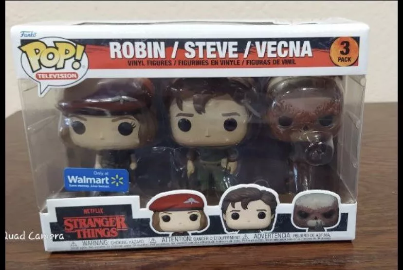 Figurine Pop Stranger Things pas cher : Robin / Steve / Vecna - Pack