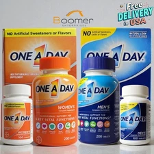 Original One-A-Day Men's & Women's Complete Multivitamin 200 Tablets Exp:02-2027