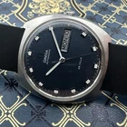 1969 Omega De Ville Blue Date Day Dial Automatic Watch Cal. 752 Ref. 166.053