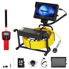 Rohrkamera Rohrinspektionskamera 50m Kanalkamera 1080PH 9" Ortungsgerät 512Hz