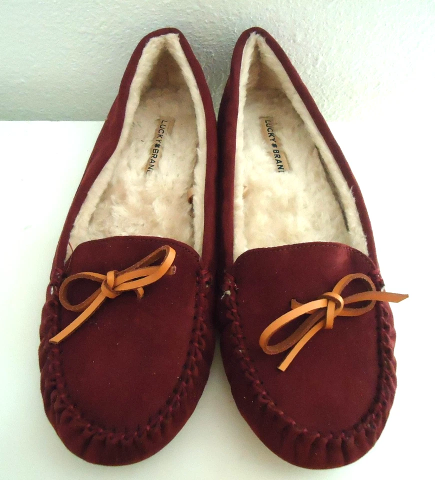 Zapatillas cómodas para mujer Lucky Brand talla 11 de cuero arándano informales relajadas Foto 4 de 4