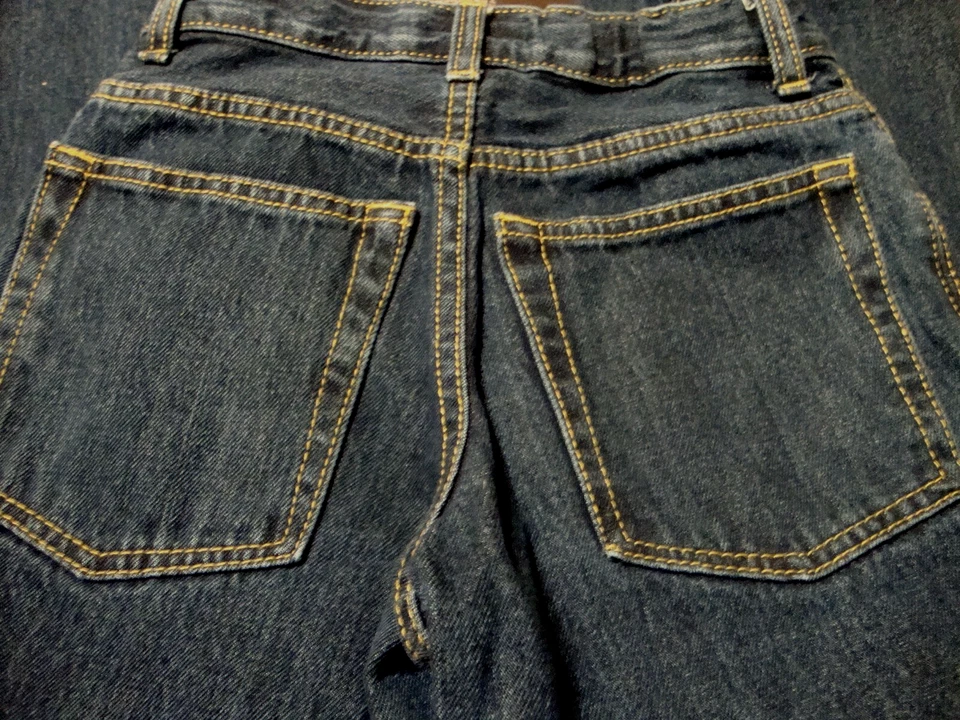 CIRCO Utility Jeans Youth Boy's Size 10 Dark Wash Relaxed Adjustable Waist   187 - Image 2 of 4