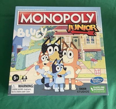 Hasbro Monopoly Junior: Bluey Edition Board Game for Kids - F5687