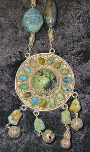 Himalayan Turquoise Necklace - Tibetan Tribal Art