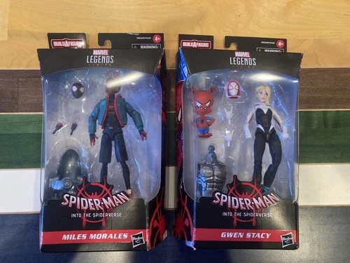 Marvel Legends Spider-Man: Into the Spider-verse Miles Morales y Gwen Stacy