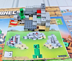 Incomplete 21135 LEGO Minecraft:The Crafting Box 2.0 Bags,3,4,5 Only 4 Books/Box