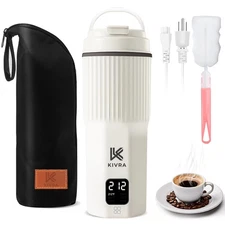 Travel Kettle-316 Stainless Steel Portable kettle, 450mL Portable Water Boile...