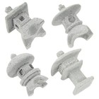 4Pcs Sandstone Mini Pagoda Statues for Garden Pavilion Landscape