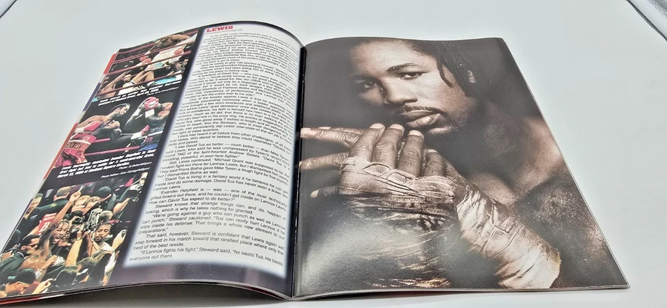 Lennox Lewis vs David Tua Official Boxing Program  Nov 2000 - Image 3 of 3