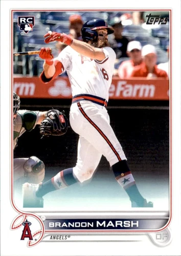 2022 Topps #243 Brandon Marsh Rookie Image Variations