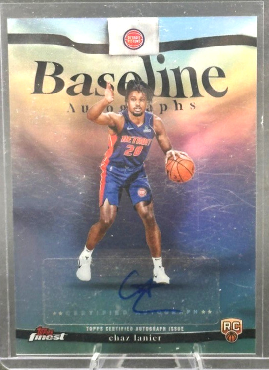 2025-26 Topps Finest - Baseline Autographs Chaz Lanier #BA-CL (AU, RC) Rookie