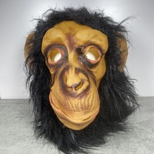 Adult Chimp Chimpanzee Jungle Halloween Mask Costume Monkey Mask Fun World