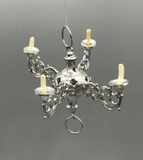 Zinn Kerzenleuchter Puppenstube Zubehör Kerzenhalter Leuchter Prunkleuchter