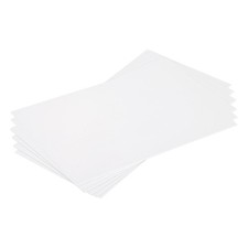 ABS Plastic Sheet 7 Inch x 4 Inch x 0.02 Inch ABS Styrene Sheets White 6 Pcs