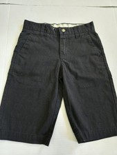 Volcom Frickin Solid Black Chino Shorts Boys Size 10
