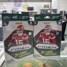 Lot Of (2) 2025 Panini Prizm NFL Hanger box Factory Sealed - FREE SHIPPING!!!!!