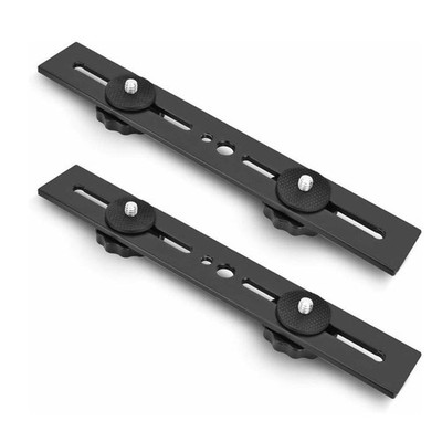 2x 8 inch Flash Bracket Dual Camera Tripod Mount Extension Bar for DSLR C663