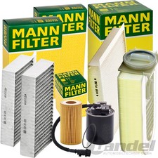 MANN INSPEKTIONSPAKET passend f&uuml;r MERCEDES M KLASSE W166 250 d CDI 204 PS