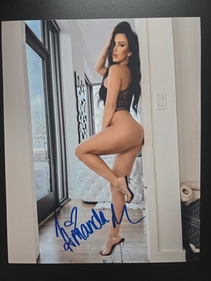 Amanda Paris Glamour Model & Influencer handsigniert 8x10 Autogramm COA 