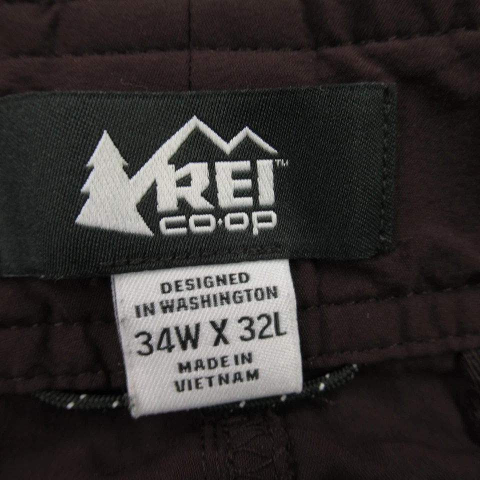 Pantalones REI Para Hombre 34X32 Bolsillos Carga Pierna Recta Ligeros Calce Relajado Foto 4 de 4