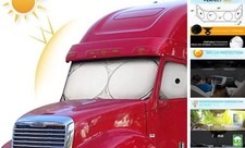 Semi-Truck Sun Shade for Windshield and Side Window  Sunshade Maximum