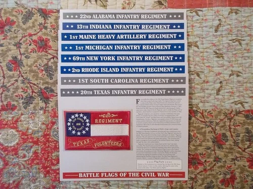 Willabee & Ward Battle Flags of the Civil War Lot of 8  in Open Boxes