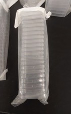 Lot of 10- 10 Packs Sterile Thick Plastic Petri Dishes with Lid-20 Per Pack