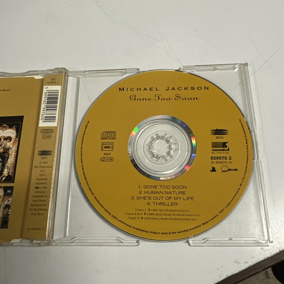 Michael Jackson- Gone too soon- 4-Track-MCD- lesen - Bild 3 von 3