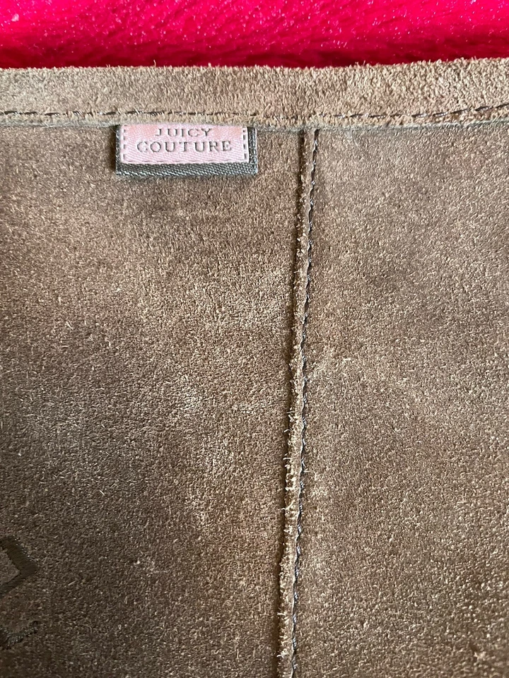 Juicy Couture Brown Suede Embroidered Mid Calf Boots UK Size 6 - Image 3 of 4