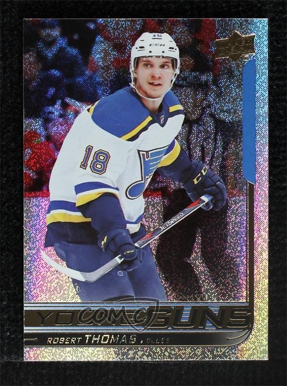 2018-19 Upper Deck Young Guns Speckled Rainbow Foil Robert Thomas #472 ld6