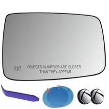 Passenger Side Mirror Glass Compatible with RAM 1500 2009-2018, RAM 1500