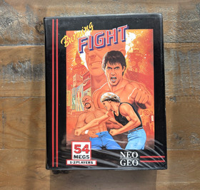 COMPLETE ✹ Burning Fight ✹ Neo Geo AES Game NEOGEO AUTHENTIC ✹ DOG TAG ✹ USA