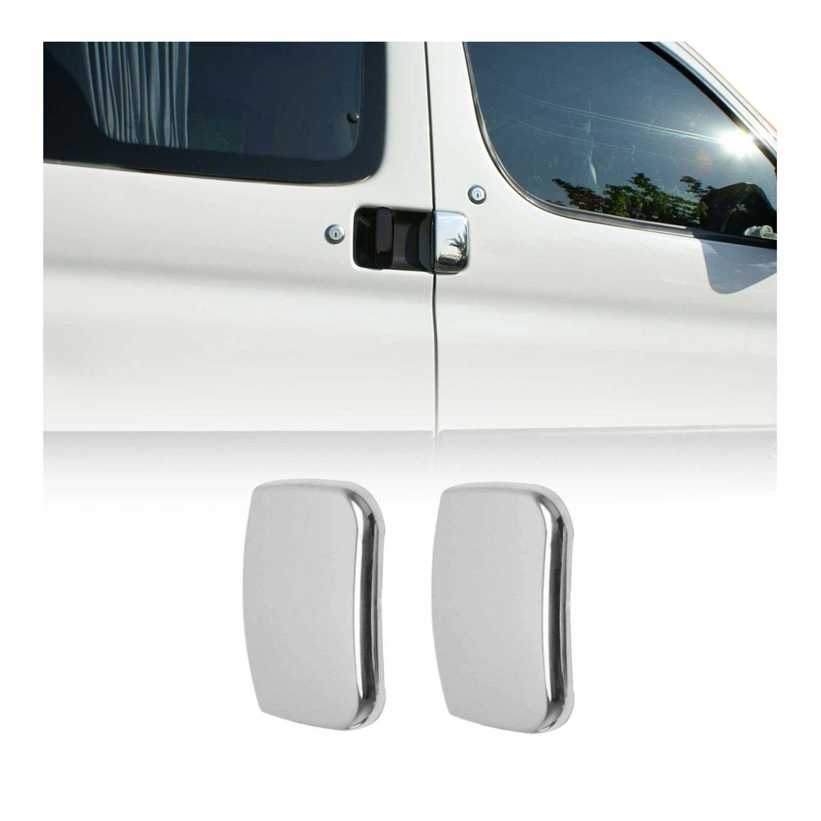 Insert poignée de porte Citroen Berlingo chrome anti-rayure pour version 1996-2009