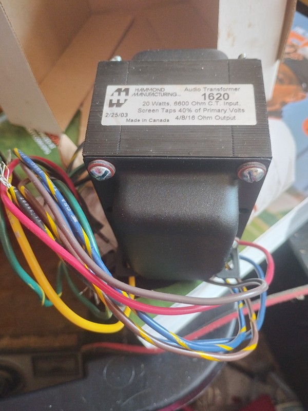 New In Box Hammond Audio Transformer 1620 20 Watts 6600ohm C.T. Input Canada 