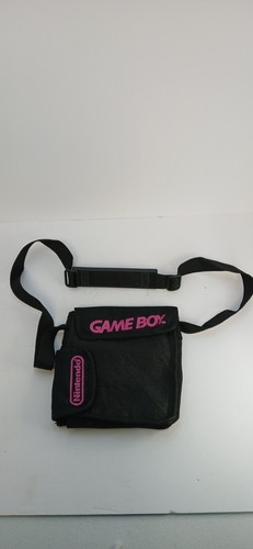 Vintage Nintendo Game Boy Tragetasche Schultertasche Schwarz Pink