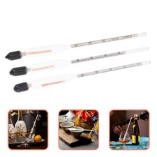 3Pcs Sugar Content Hydrometer Set Glass for Syrup Beer Wine Measurement