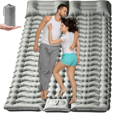 Double Sleeping Pad for Camping, Backpacking Air Inflatable 2 Person Sleeping...