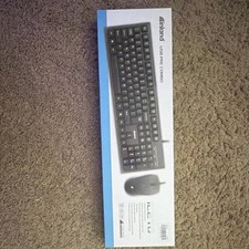 Inland IC210 USB Keyboard  Mouse Combo, Ergonomic, Plug  Play, 1000 CPI, Black