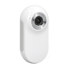 White Pet Collar Camera 120  Wide Angle OTG Connection Small Action Camera