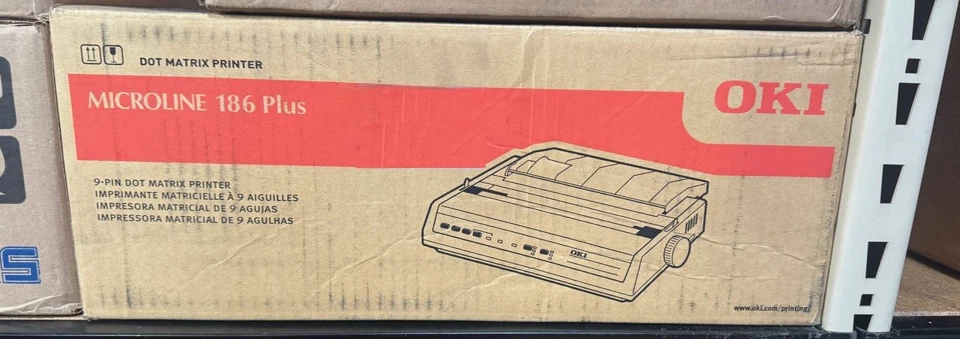 Okidata Microline 186 Plus Serial/Parallel/Usb Dot Matrix Printer - Image 2 of 2