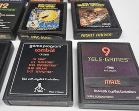 Atari 2600 Lot Of 16 Games Activision Sears Tele-games Pac-man Tested Cart Only
