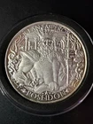 1oz Poseidon Ocean Emperor Atlantis Lost City .999 Fine Silver Round & Capsule