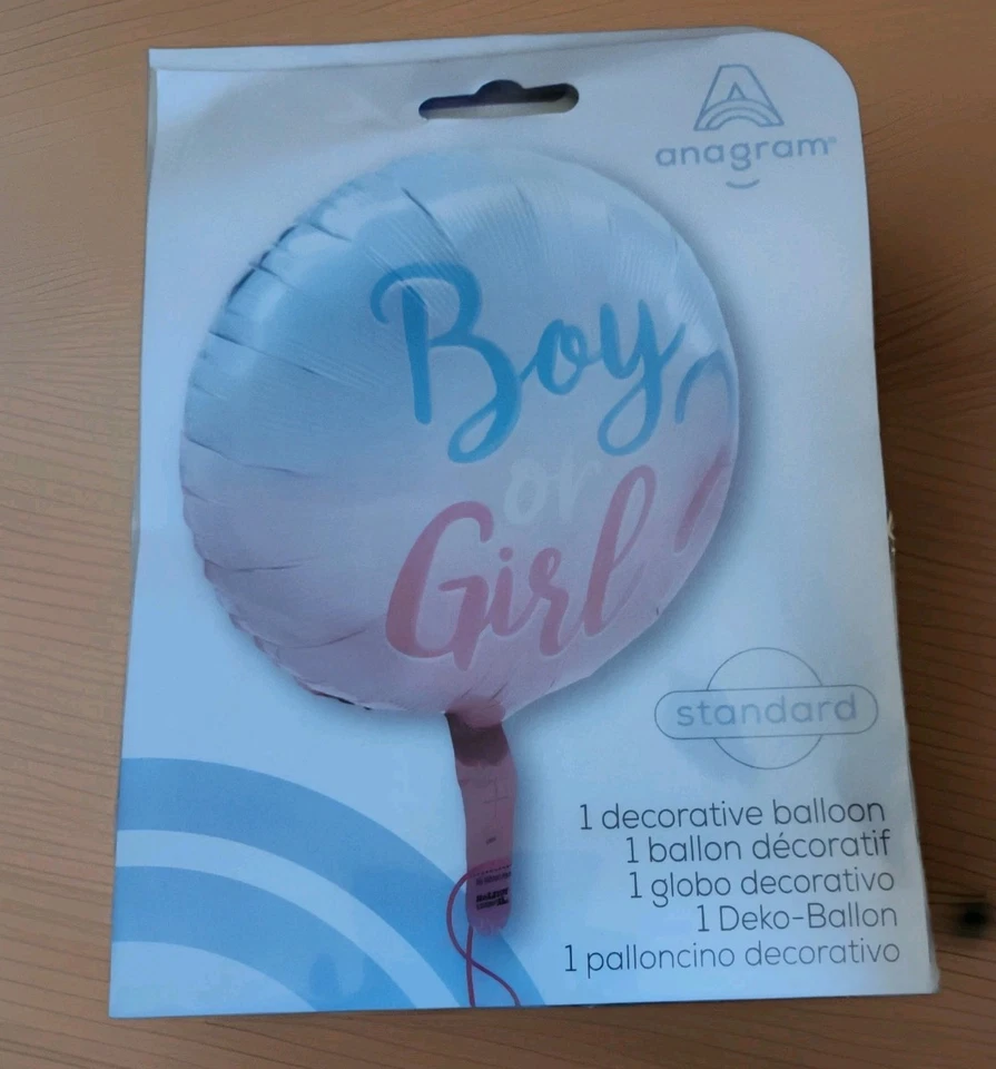 GENDER REVEAL Little Man/Little Miss Plates, Napkins & (2) balloons~ New - Image 3 of 3