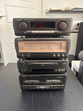 Technics CA1060 Compact Shelf Stereo System CD/Cassette AM/FM 155W Black