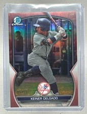 Keiner Delgado 2023 Bowman Chrome Draft #BDC-119 Rose Gold Refractor /10