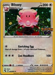 Blissey 052/078 Pokémon GO Cosmos Holo Promo