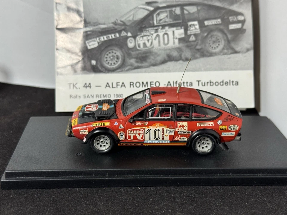ALFAROMEO ALFETTA GTV TURBODELTA #10 PREGLIASCO-REISOLI RALLYE SANREMO 1980 1:43 - Immagine 2 di 4