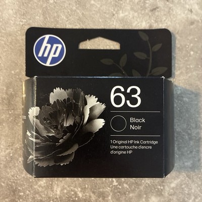 NEW - HP 63 Black Original Ink Cartridge - F6U62AN - Oct 2027