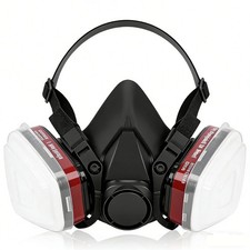 16 IN 1 Reusable Half Face Respirator Facepiece Gas Mask Spraying Painting 6200