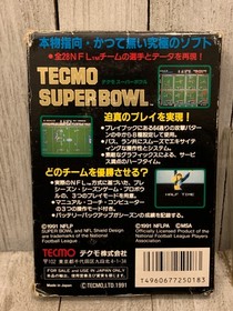 Tecmo Super Bowl Japan NES Nintendo